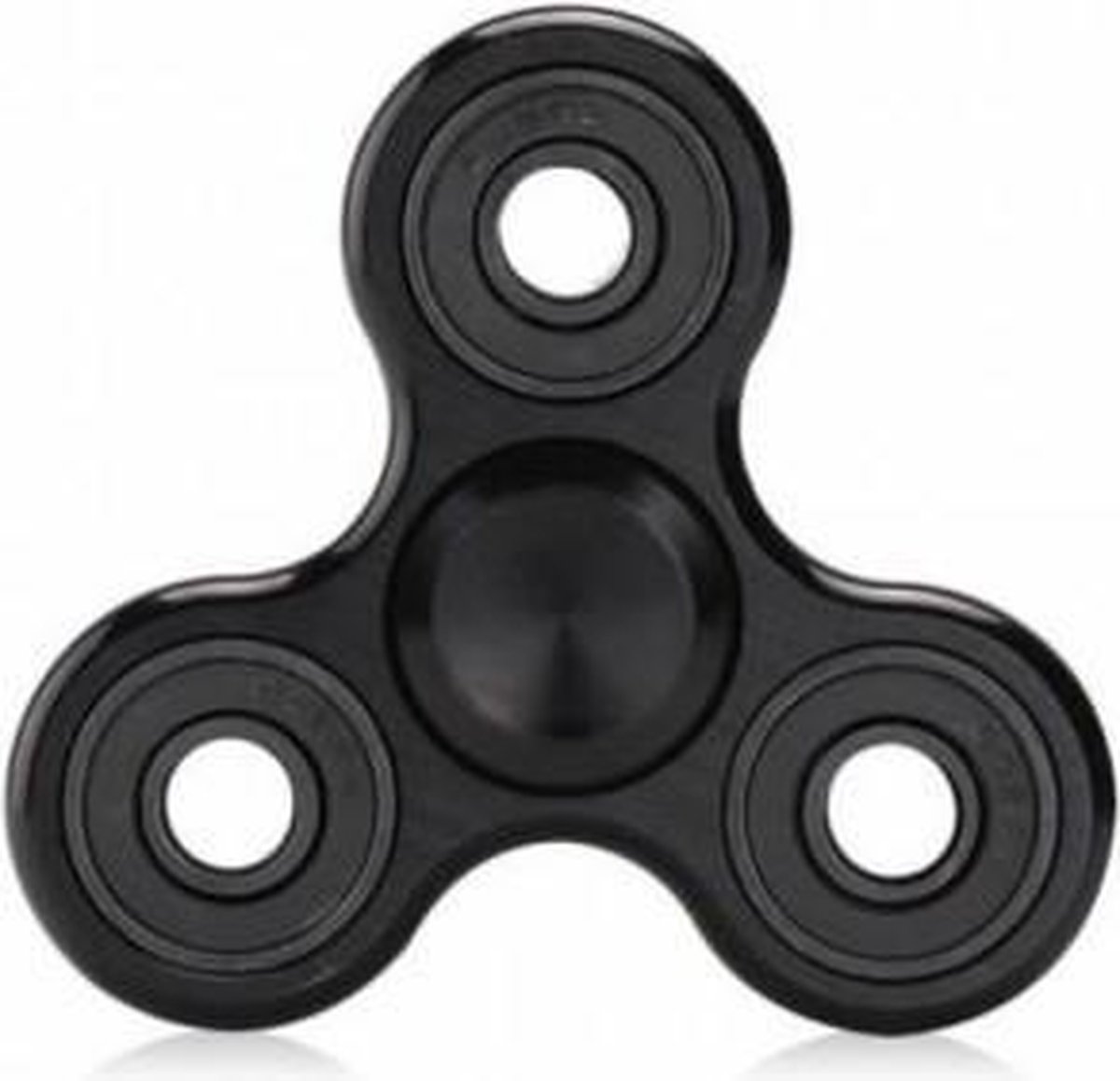 Fidget Spinner - Metal - hand spiner - zwart metaal - incl. opbergtas