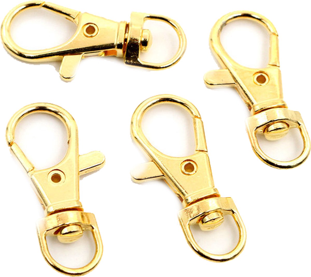 Musketon haak - 23mm - Draaibaar - Swivel - Goud