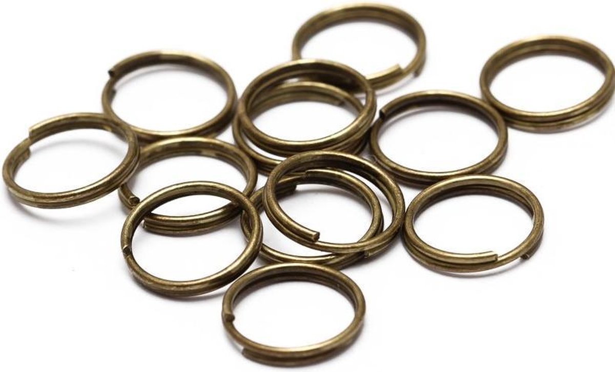 Sleutelring - 10mm - Brons - Per 10 stuks