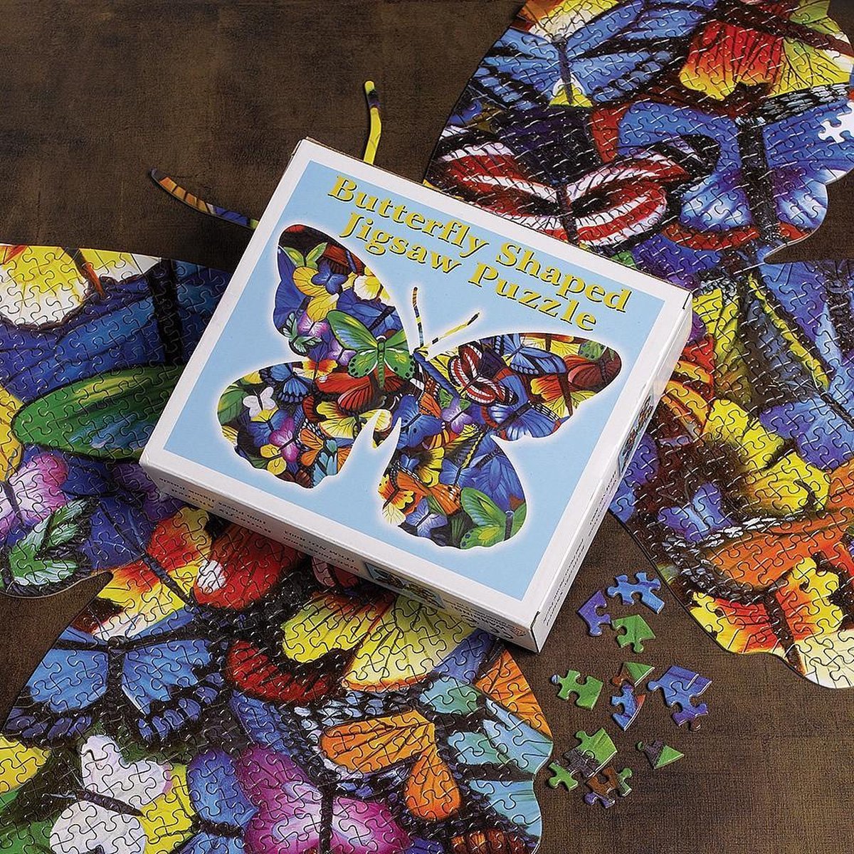 Butterfly ( vlinder ) shaped puzzle