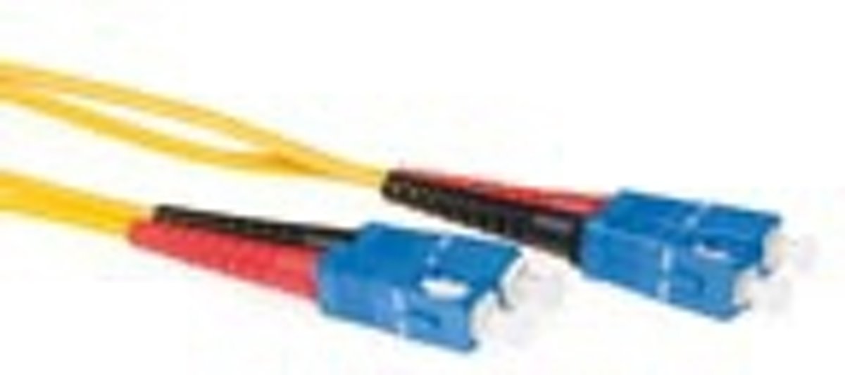 ACT 15 meter LSZH Singlemode 9/125 OS2  glasvezel patchkabel duplex met SC connectoren RL3915