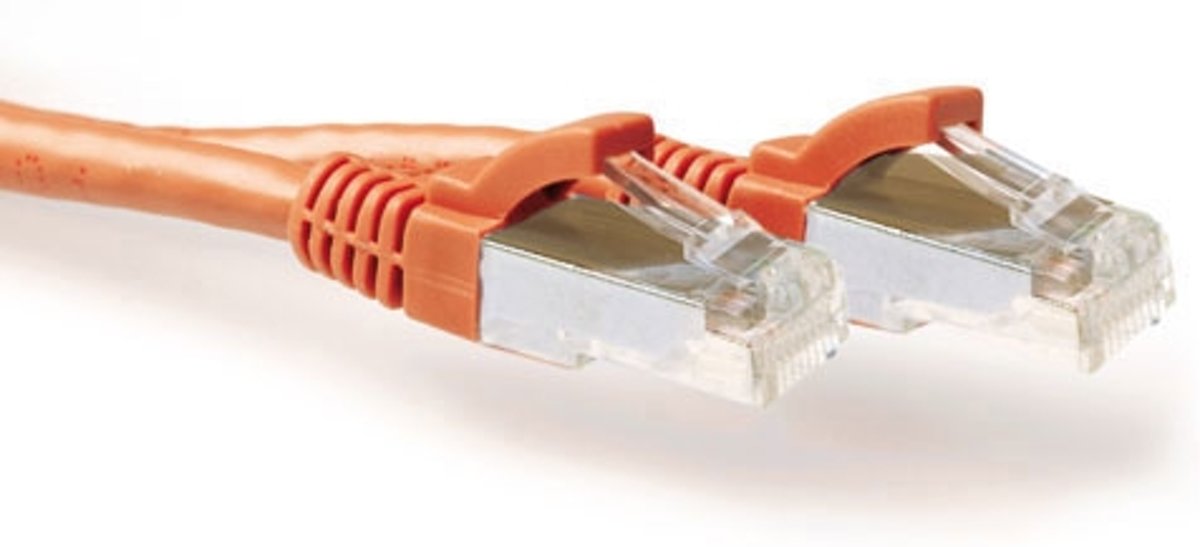 ACT FB7125 netwerkkabel 25 m Cat6a S/FTP (S-STP) Oranje