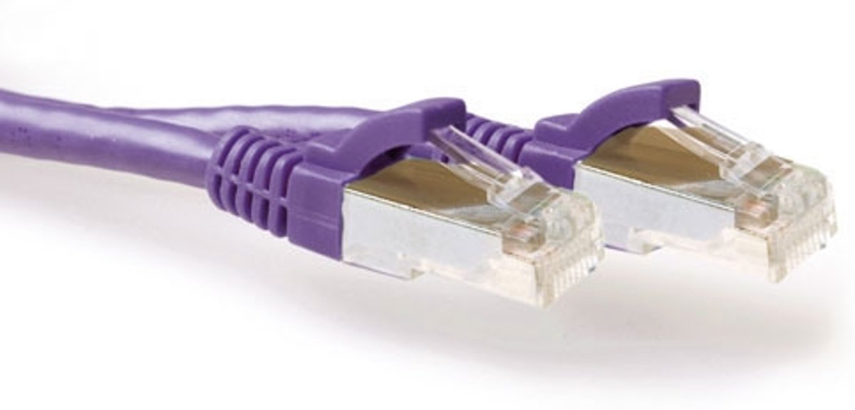 ACT FB8707 netwerkkabel 7 m Cat6a S/FTP (S-STP) Paars