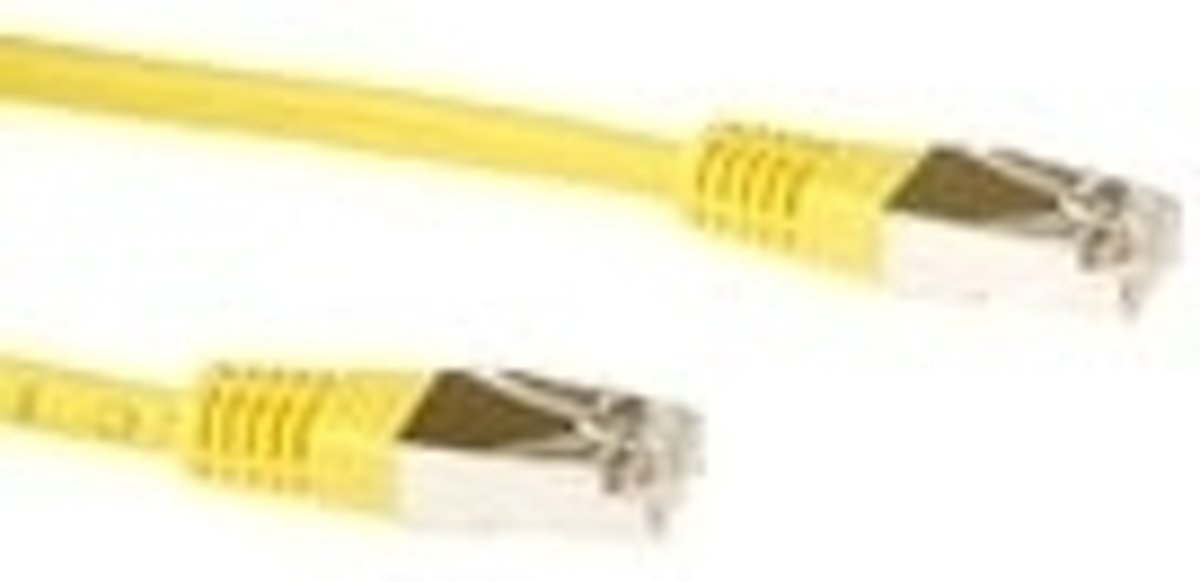 ACT Patchcord SSTP Category 6 PIMF, Yellow 25.00M 25m Geel netwerkkabel