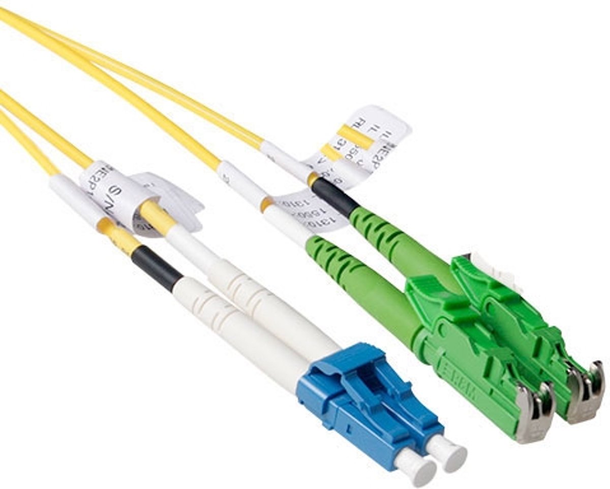 ACT RL3205 Glasvezel kabel 5 m OS2 2x E-2000 (APC) LC/UPC Yellow,Blue,Green