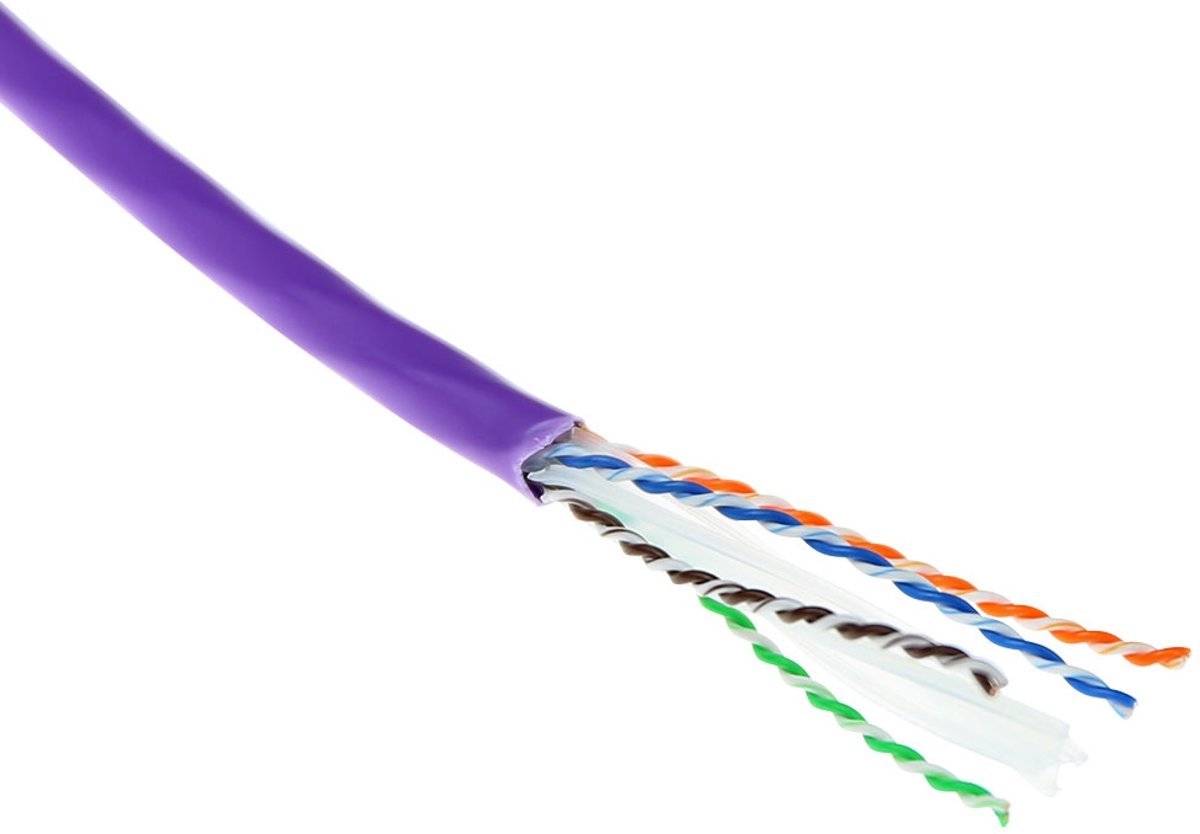 ACT XS6113 netwerkkabel 305 m Cat6a U/UTP (UTP) Violet