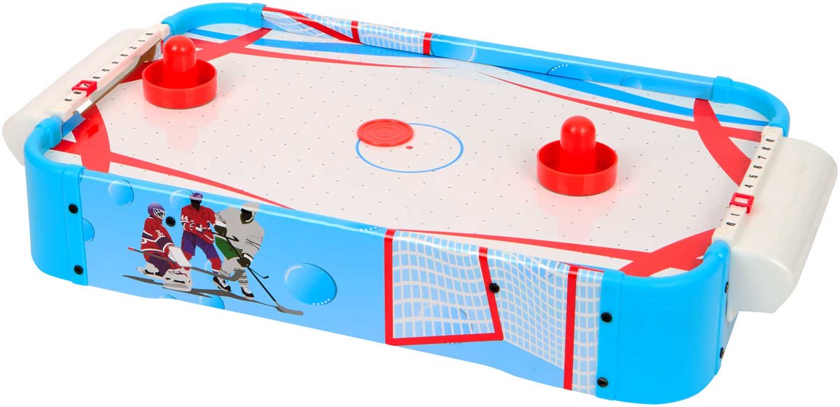 Airhockey Tafelblad – Inclusief Pucks & Duwers