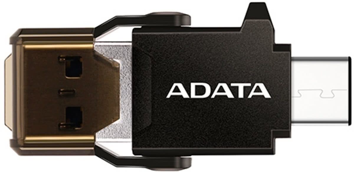 ADATA ACMR3PL-OTG-RBK USB 3.0 (3.1 Gen 1) Type-A/Type-C Zwart geheugenkaartlezer