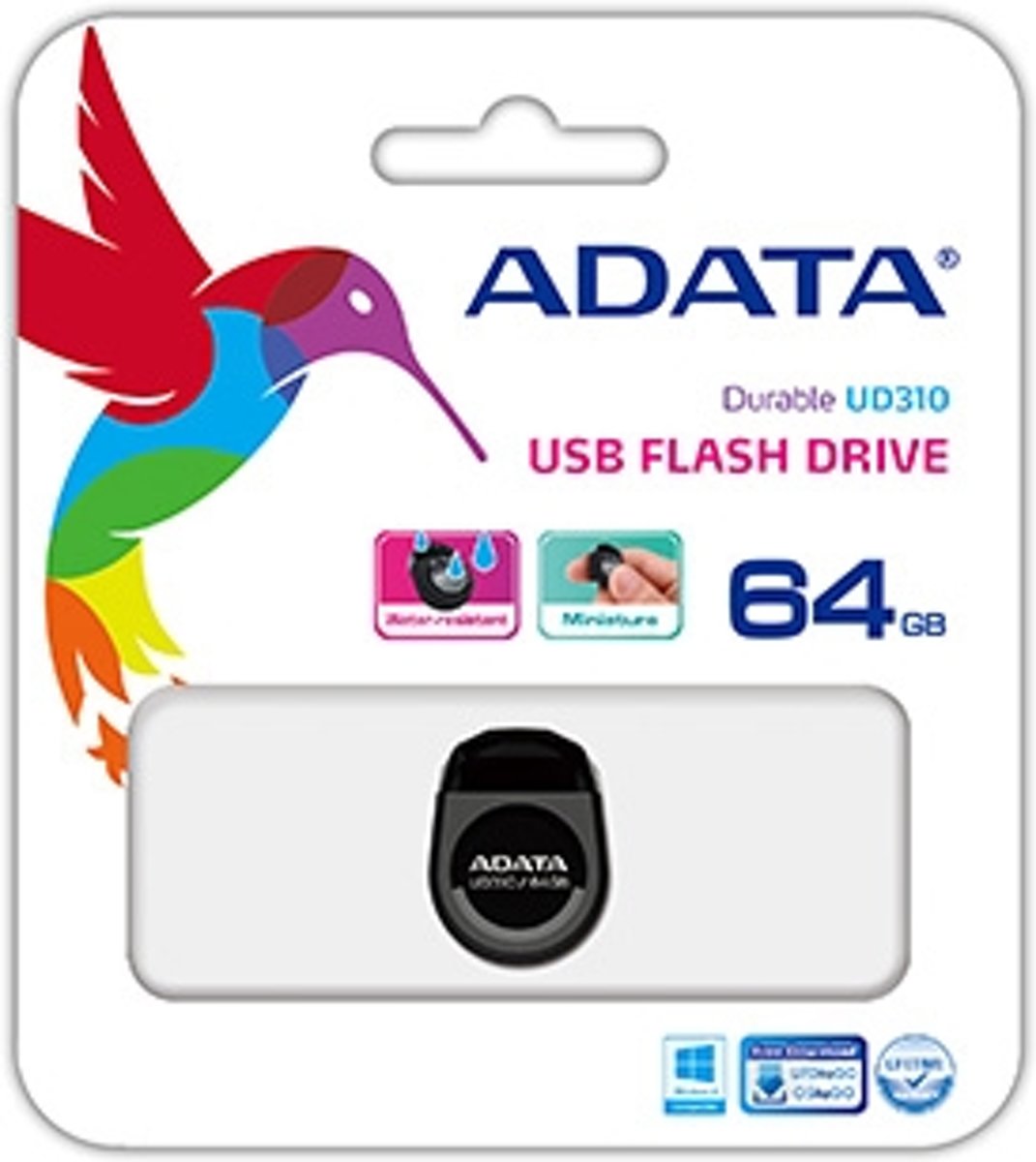 ADATA UD310 64GB USB 2.0 Type-A Zwart USB flash drive