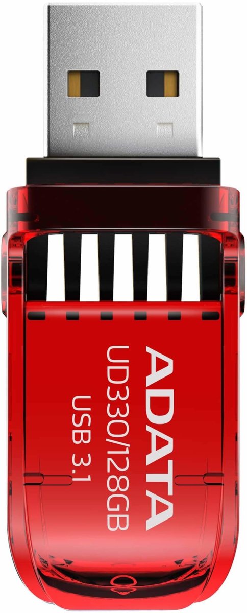 ADATA UD330 USB flash drive 128 GB 3.0 (3.1 Gen 1) USB-Type-A-aansluiting Rood