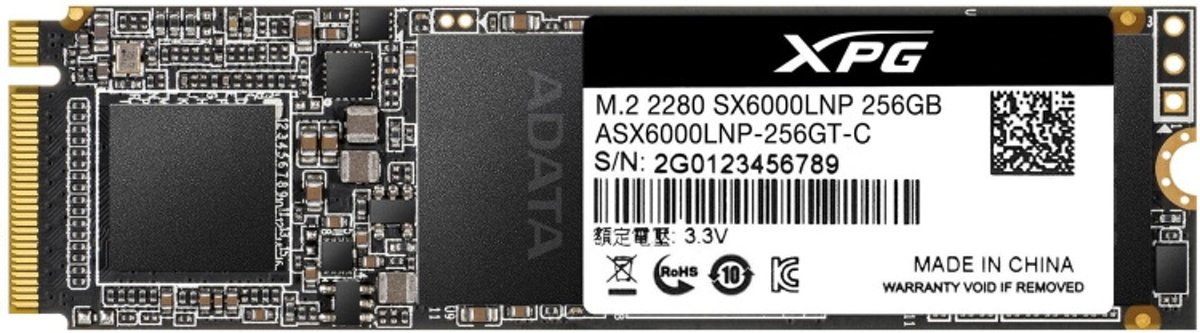 ADATA XPG SX6000 Lite, 256 GB Solid State Drive