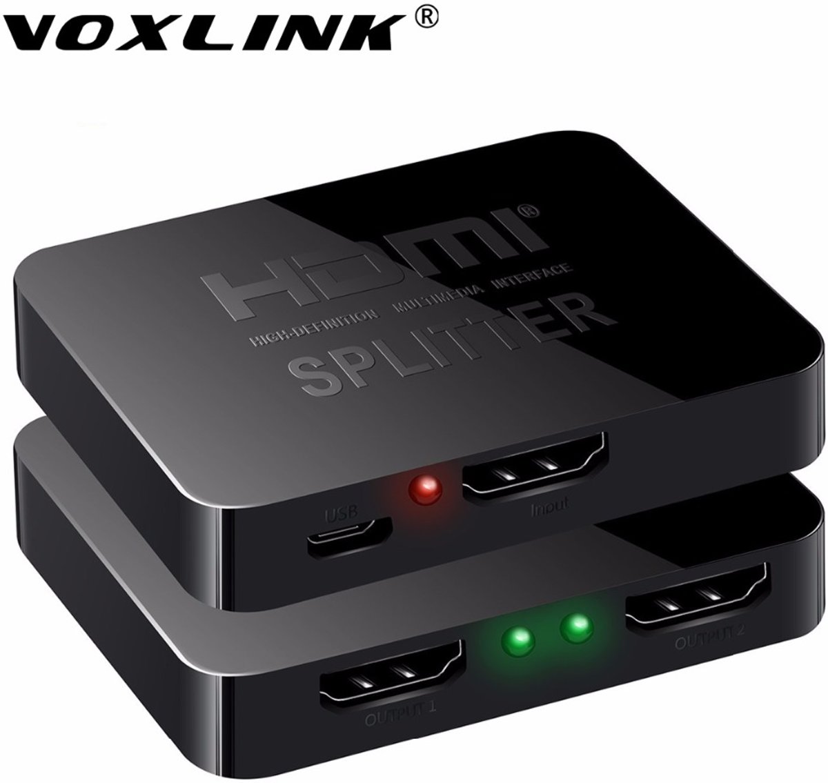 HDMI splitter 1 naar 2 - versie 1.4 (4K 30Hz)