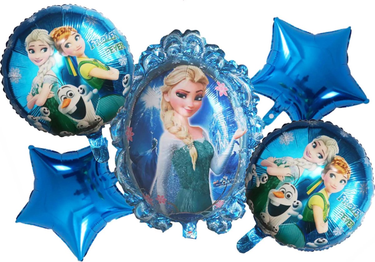 Set ballonnen - Frozen 2 - Esla & Anna - 5x folieballon