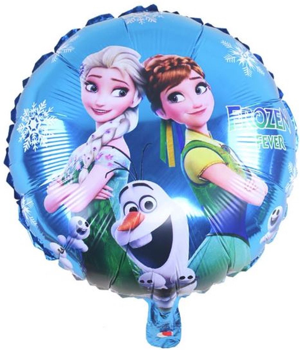 folie ballonnen   2x   - frozen  2 - anna & elsa - olaf -  thema -verjaardag - kinderfeestje - versiering