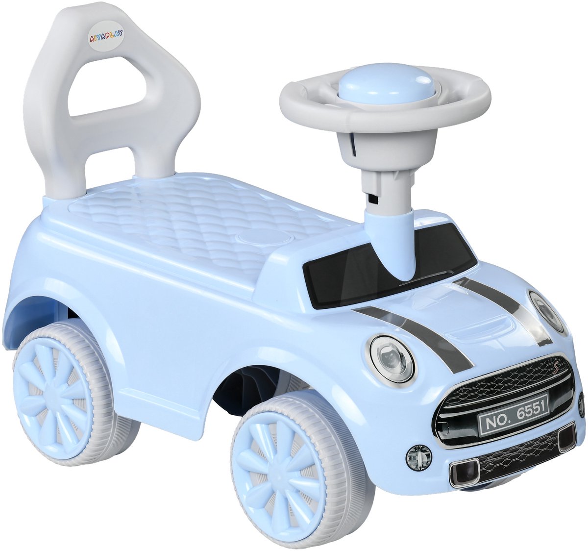   Kinder Glijauto Plastic 53L x 25B x 35H cm Lichtblauw