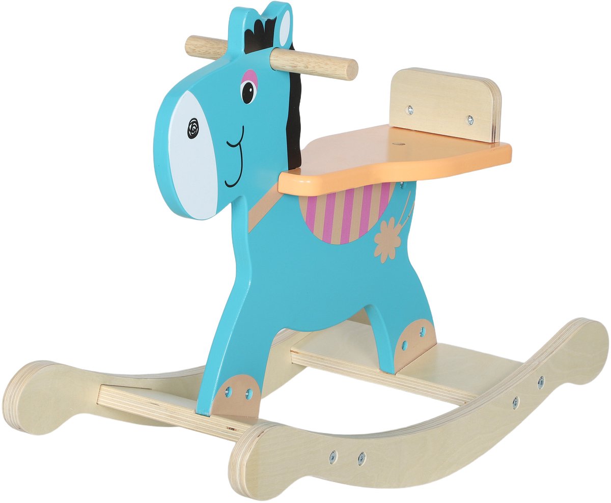   Kinder Schommelpaard Meerlaagsplaat 59L x 27B x 43H cm Groen