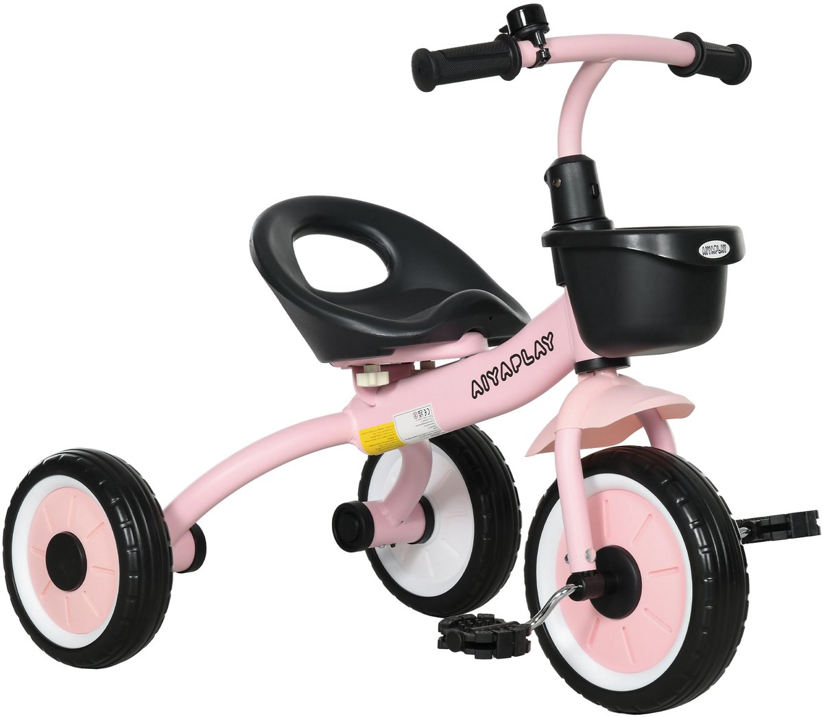   Kinderdriewieler Metaal, EVA, Kunststof, PE 70,5L x 53B x 58H cm Roze