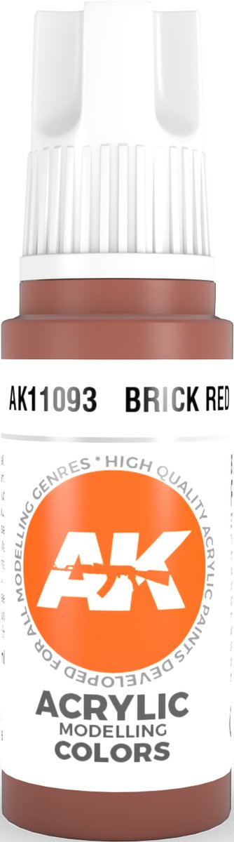 Brick Red Acrylic Modelling Color - 17ml - AK-11093