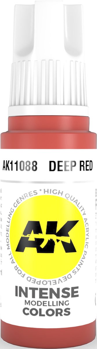 Deep Red Acrylic Modelling Color - 17ml - AK-11088