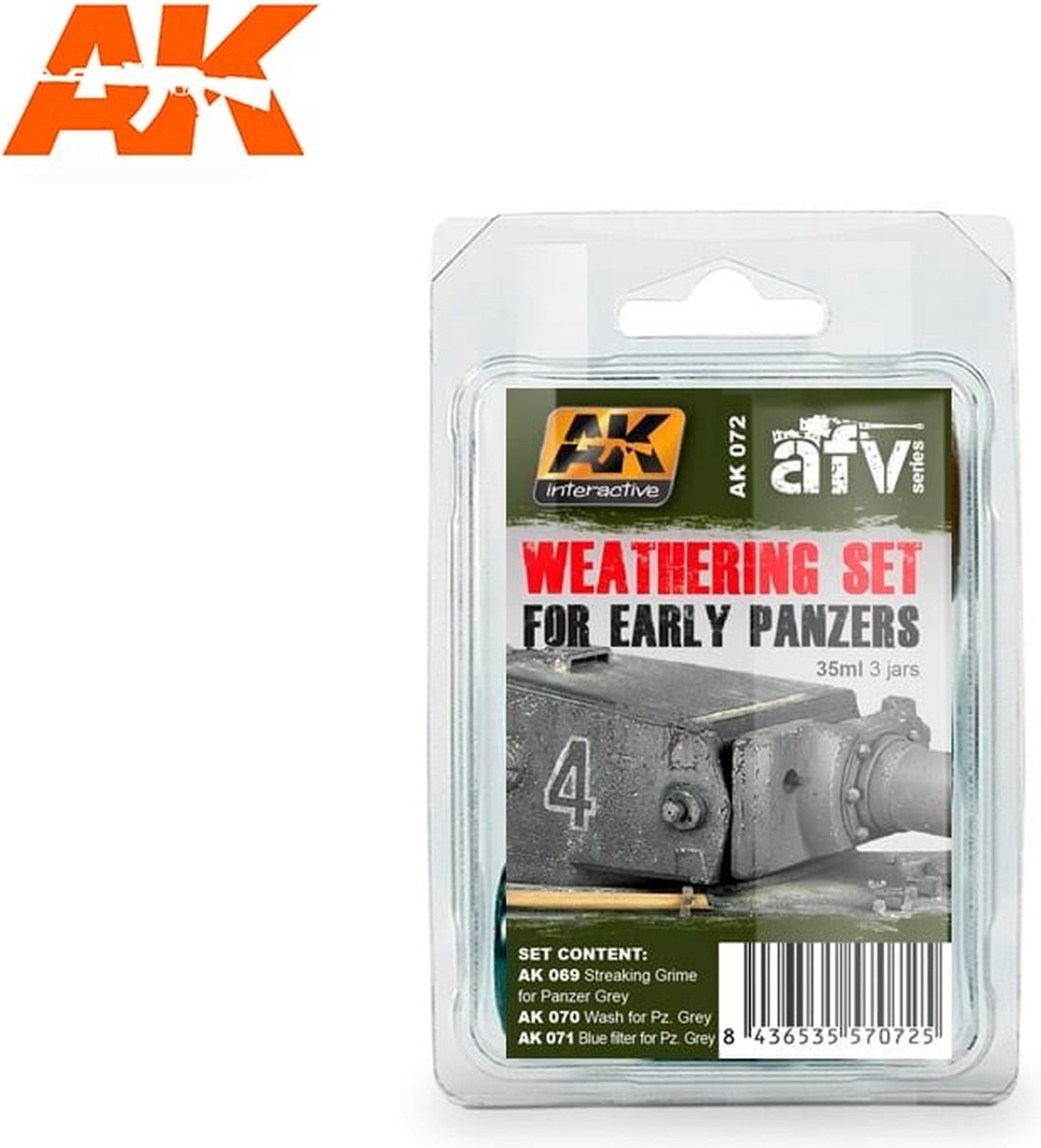 Early Panzers Weathering - set - AK-Interactive - AK-072