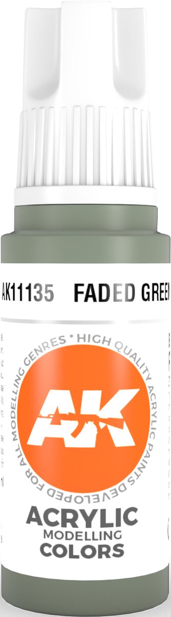 Faded Green Acrylic Modelling Color - 17ml - AK-11135