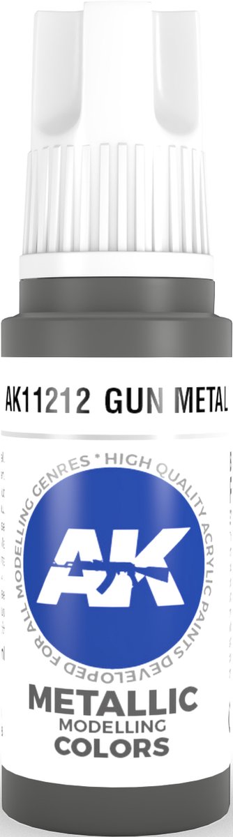 Gun Metal Acrylic Modelling Color - 17ml - AK-11212