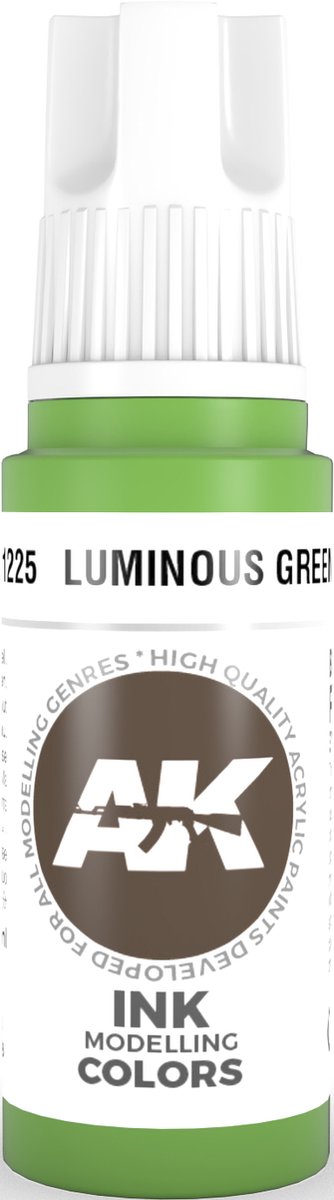 Luminous Green Ink Acrylic Modelling Color - 17ml - AK-11225