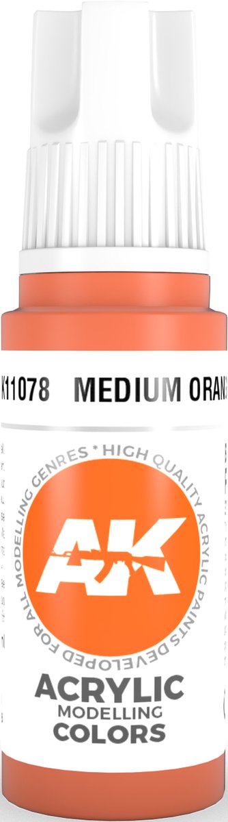 Medium Orange Acrylic Modelling Color - 17ml - AK-11078