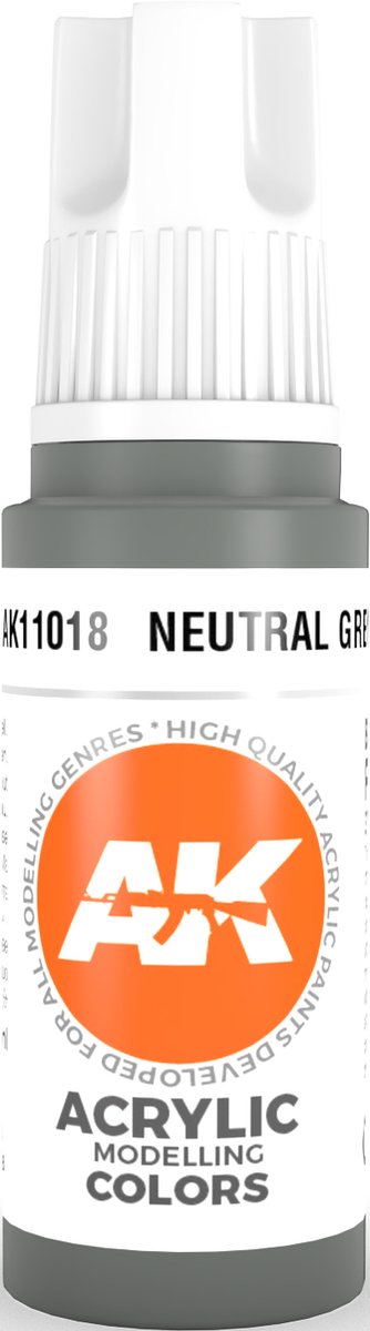 Neutral Grey Acrylic Modelling Color - 17ml - AK-11018