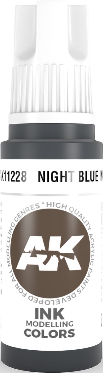 Night Blue Ink Acrylic Modelling Color - 17ml - AK-11228