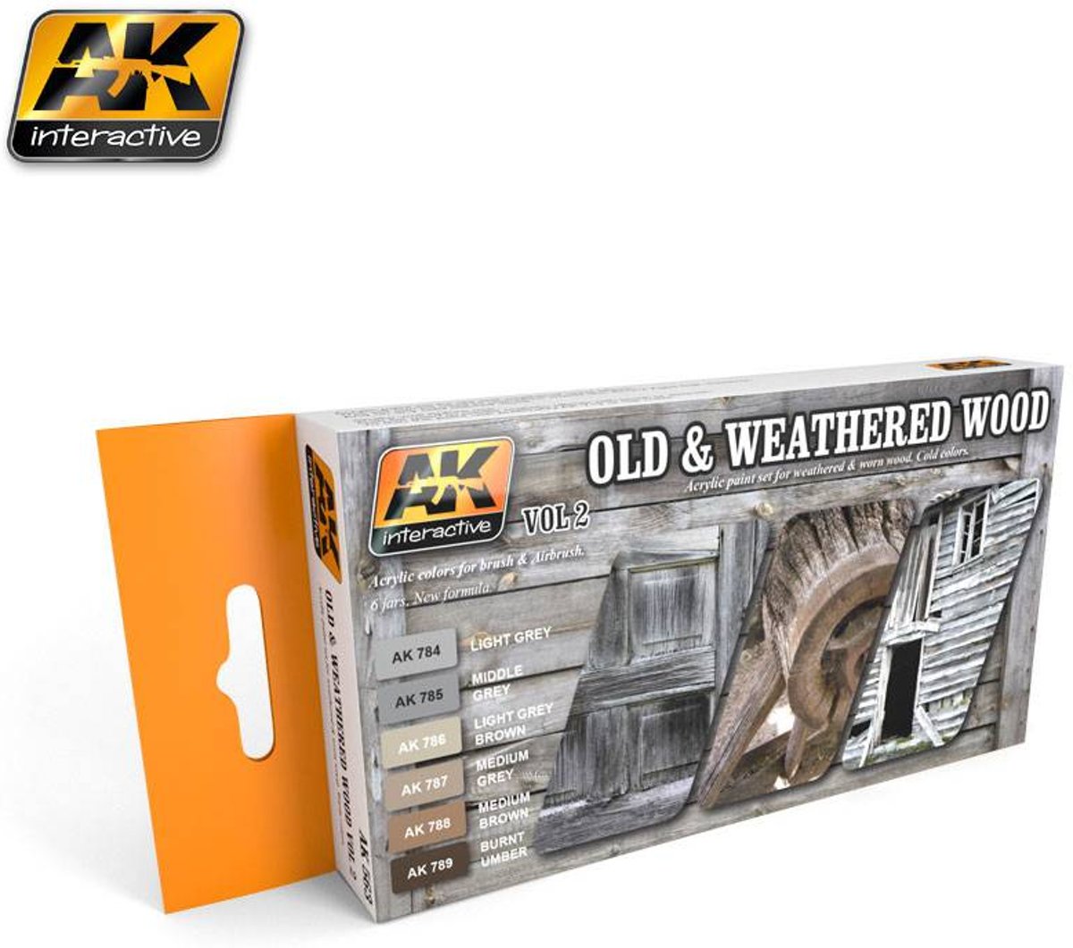 Old & Weathered Wood Vol.2 - 6 kleuren - 17ml - AK563