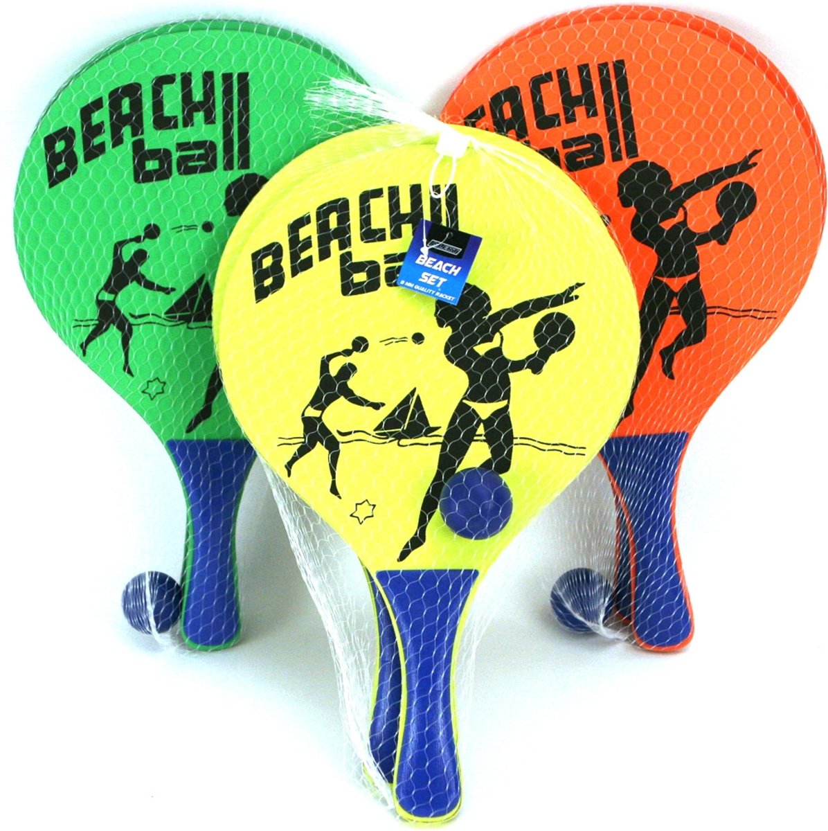 Alert Houten Beachball Set Assorti