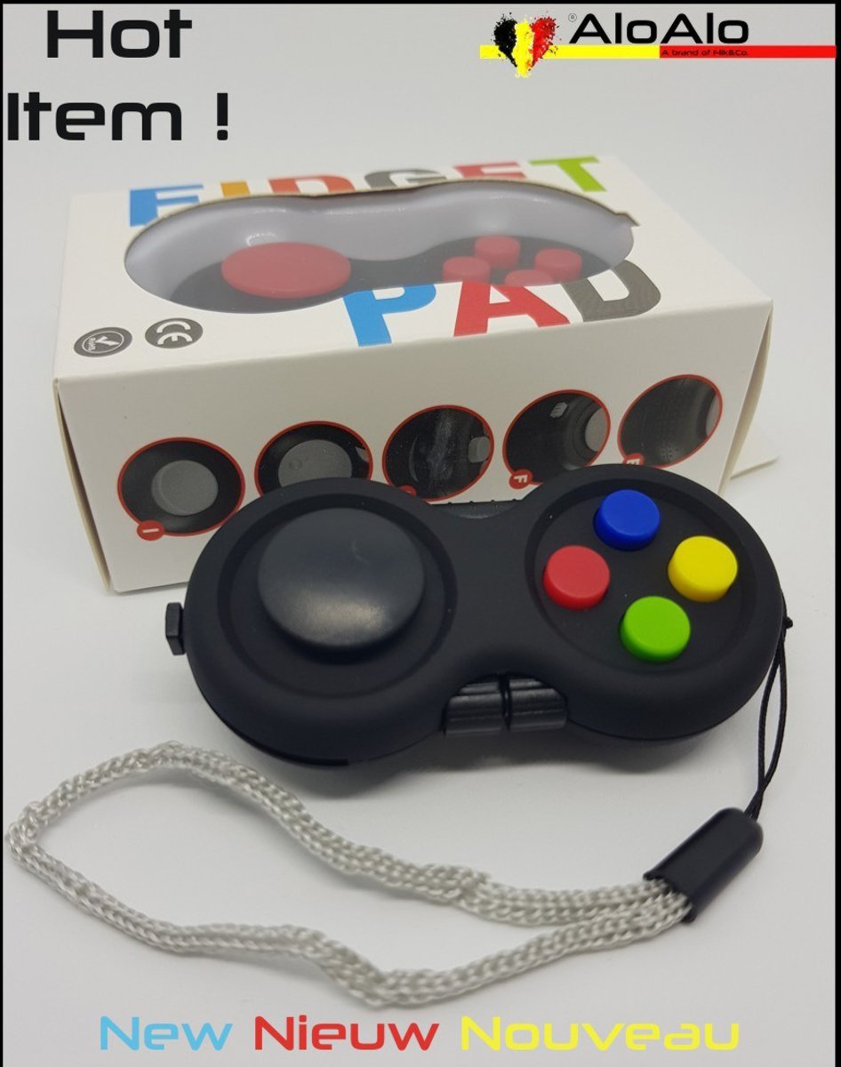 Fidget Pad - 8 delig - Multi Color