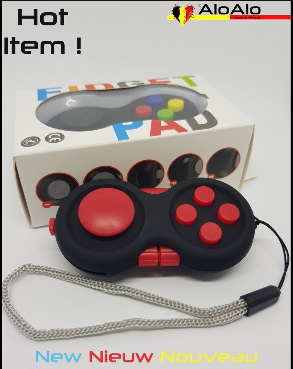 Fidget Pad - 8 delig - Rood