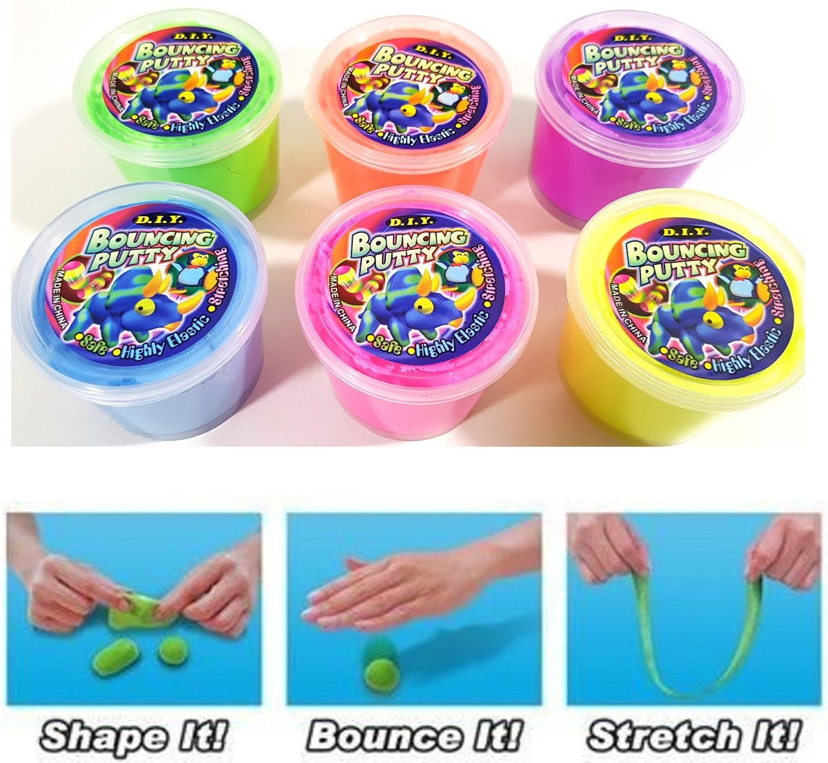 Bouncing putty – slijm – groen