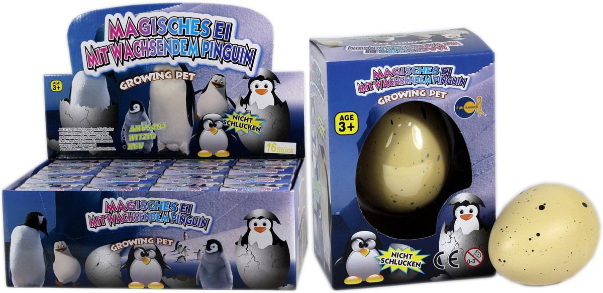 Magisch ei, Pinguin Magic growing egg.