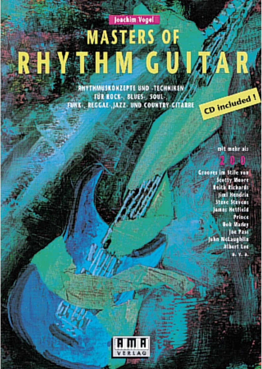 AMA Verlag Masters of Rhythm gitaar  Joachim Vogel,incl. CD - Educatief