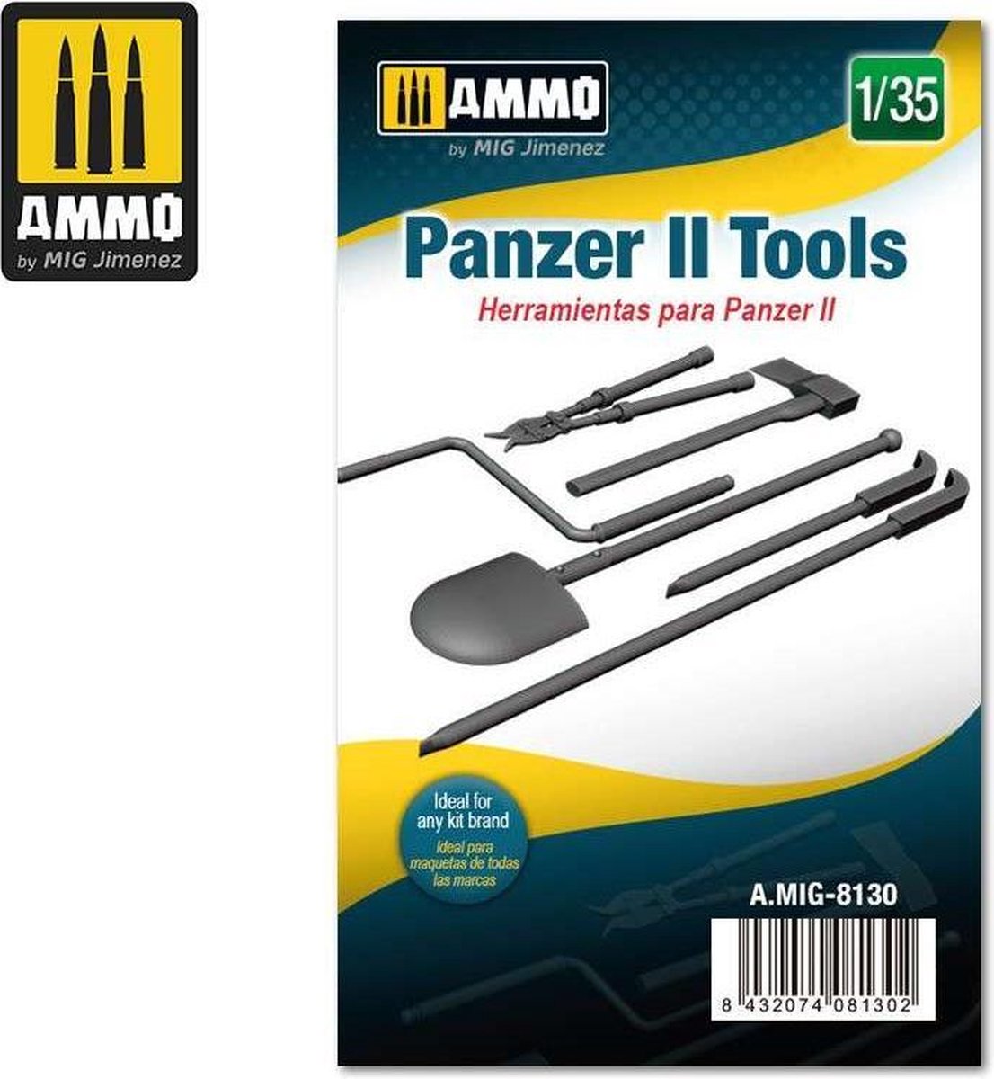 1:35 AMMO MIG 8130 Panzer II Tools Resin onderdeel