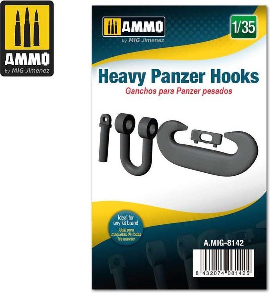 1:35 AMMO MIG 8142 Heavy Panzer Hooks Resin onderdeel