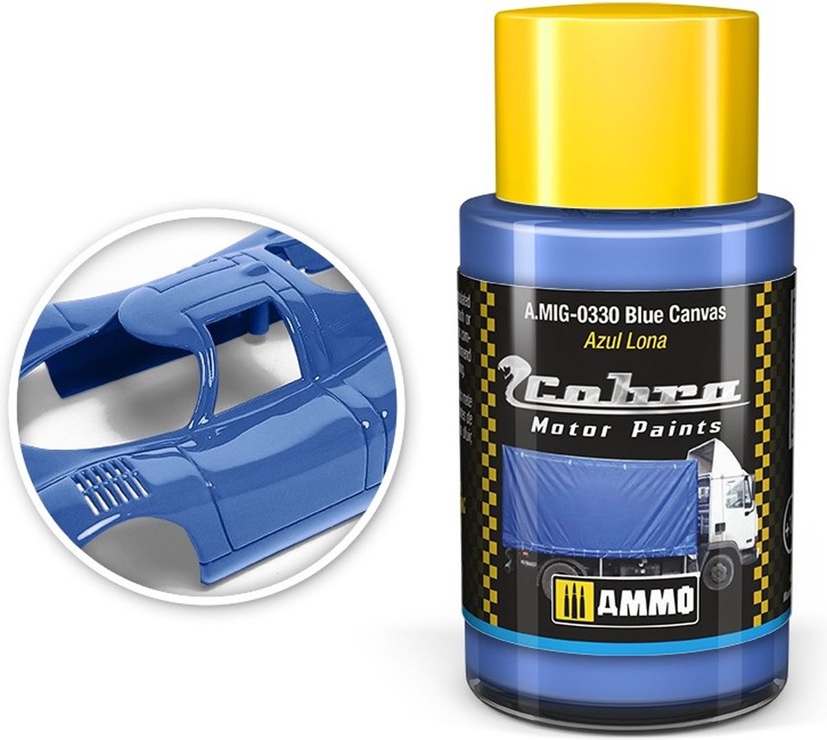 AMMO MIG 0330 Cobra Motor Paints - Blue Canvas - Matt - Acryl - 30ml Verf potje