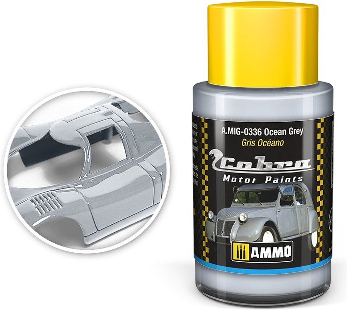 AMMO MIG 0336 Cobra Motor Paints - Ocean Grey - Matt - Acryl - 30ml Verf potje