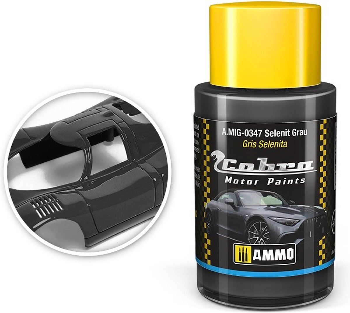 AMMO MIG 0347 Cobra Motor Paints - Selenit Grau - Matt - Acryl - 30ml Verf potje