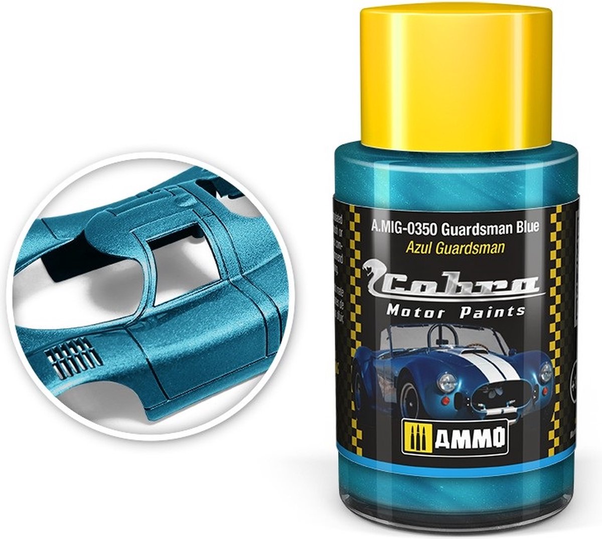 AMMO MIG 0350 Cobra Motor Paints - Guardsman Blue - Matt - Acryl - 30ml Verf potje