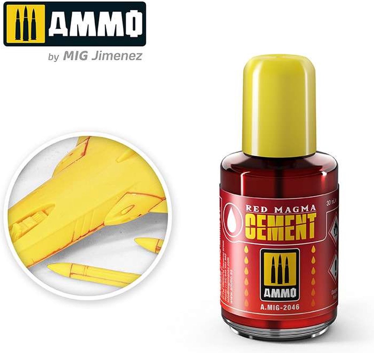 AMMO MIG 2046 Red Magma Cement - Lijm - 30ml Lijm