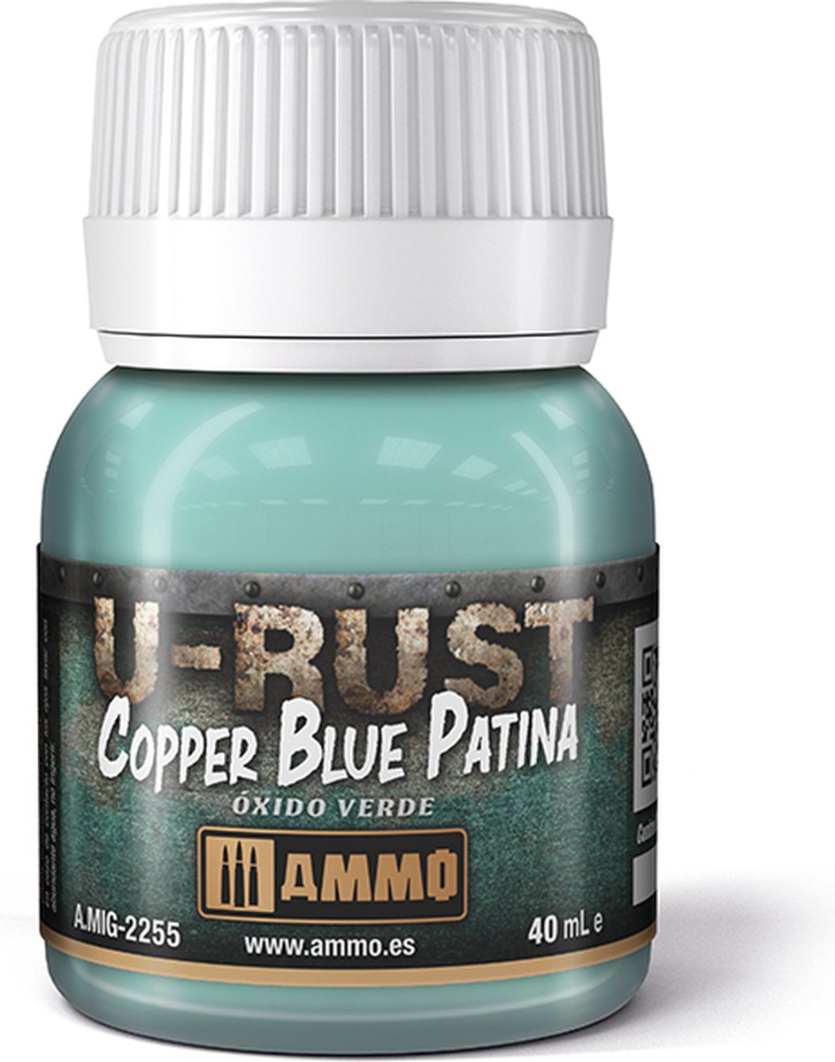 AMMO MIG 2255 U-Rust Copper Blue Patina - 40ml Effecten potje