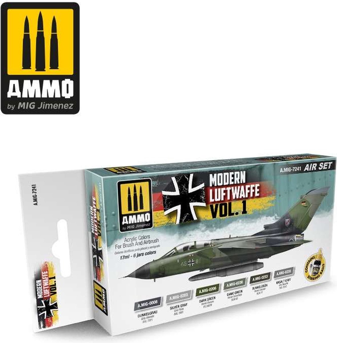 AMMO MIG 7241 Modern Luftwaffe Vol 1 - Acryl Set Verf set