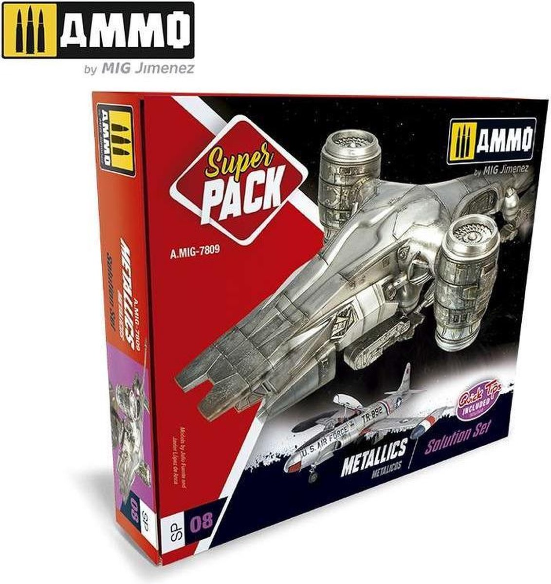 AMMO MIG 7809 Super Pack Metallics - Solution Set Effecten set