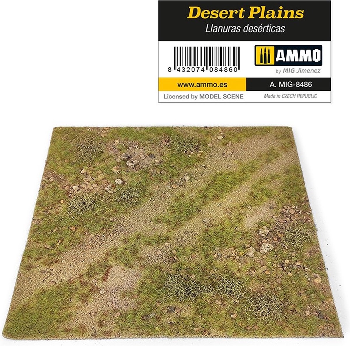 AMMO MIG 8486 Desert Plains - Mat for Diorama Accessoires set.