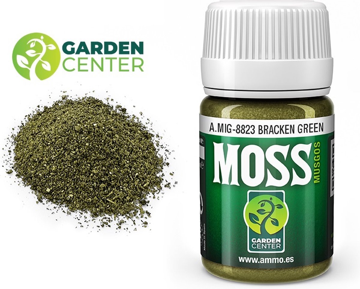 AMMO MIG 8823 Bracken Green Moss - 35ml Effecten potje