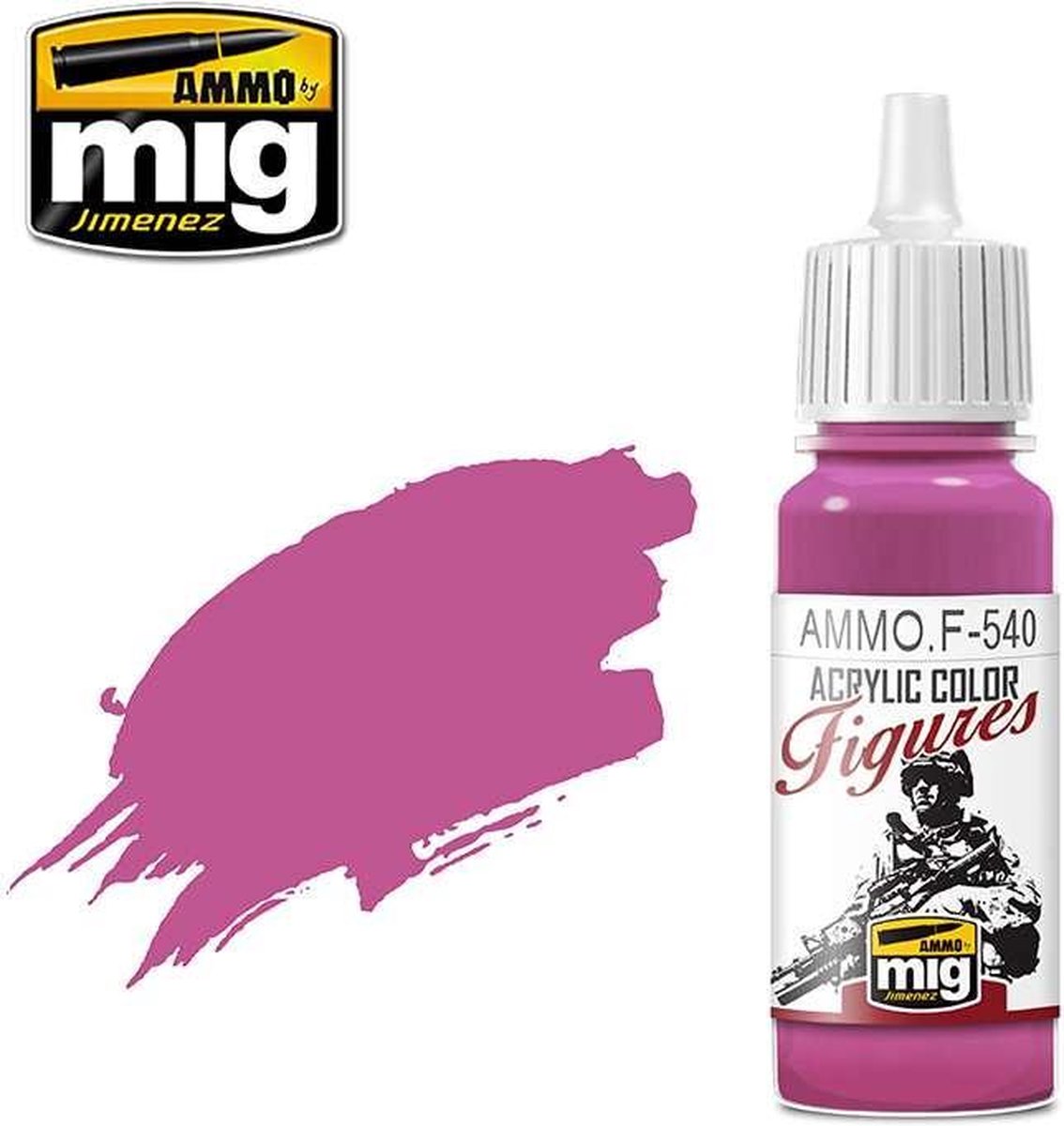 AMMO MIG F540 Figure Paints - Magenta Magenta - Acryl - 17ml Verf flesje